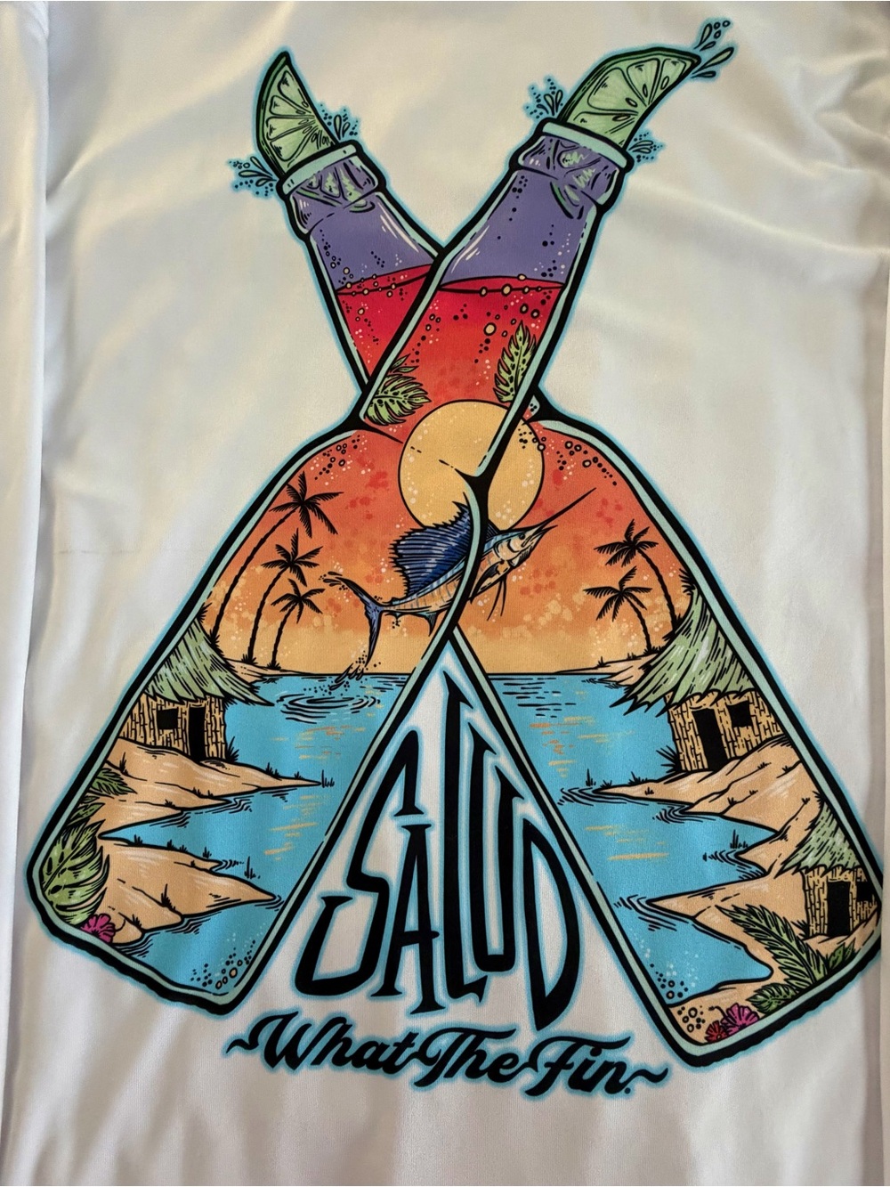 Men's Long Sleeve Performance Tee - White - Picture 3 of 5